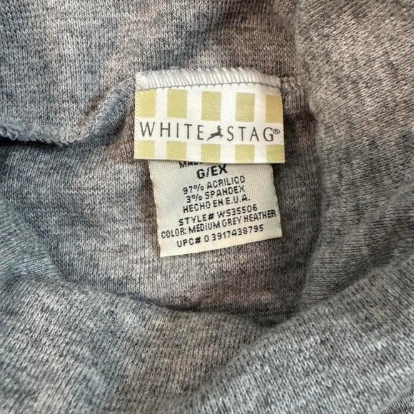 White Stag Grey cropped turtleneck tank top size L/XL - Picture 3 of 7
